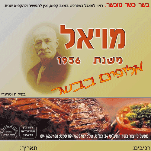 סקיצה לעיצוב מדבקה - מויאל